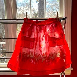 Two NWOT 1950s Retro Holiday Aprons